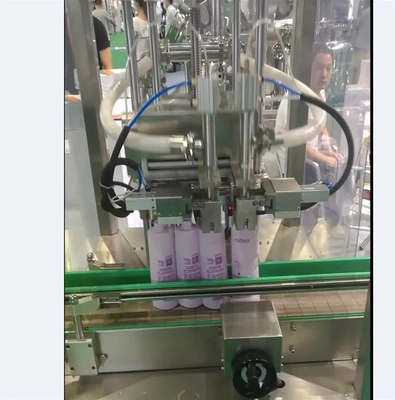 Servo Motor PLC Maszyna do napełniania płynem kosmetycznym 2 głowice do szklanej butelki