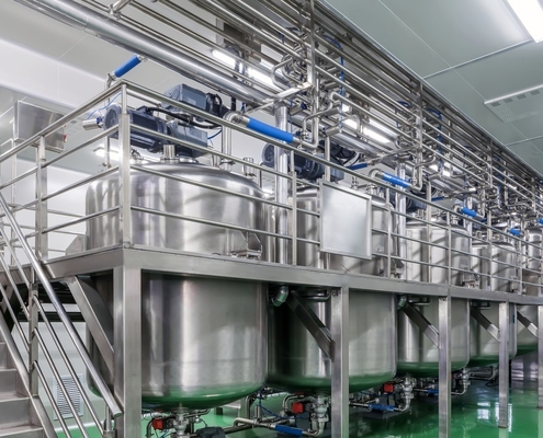 60 r / m 2000L Jednowarstwowy zbiornik mieszający do produktów płynnych