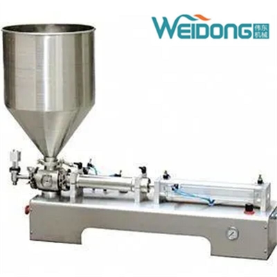 Półautomatyczna pozioma maszyna do napełniania kremów wodnych 10 ml-5000 ml