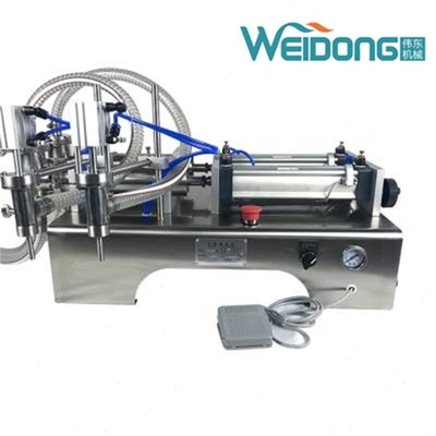 Półautomatyczna pozioma maszyna do napełniania kremów wodnych 10 ml-5000 ml